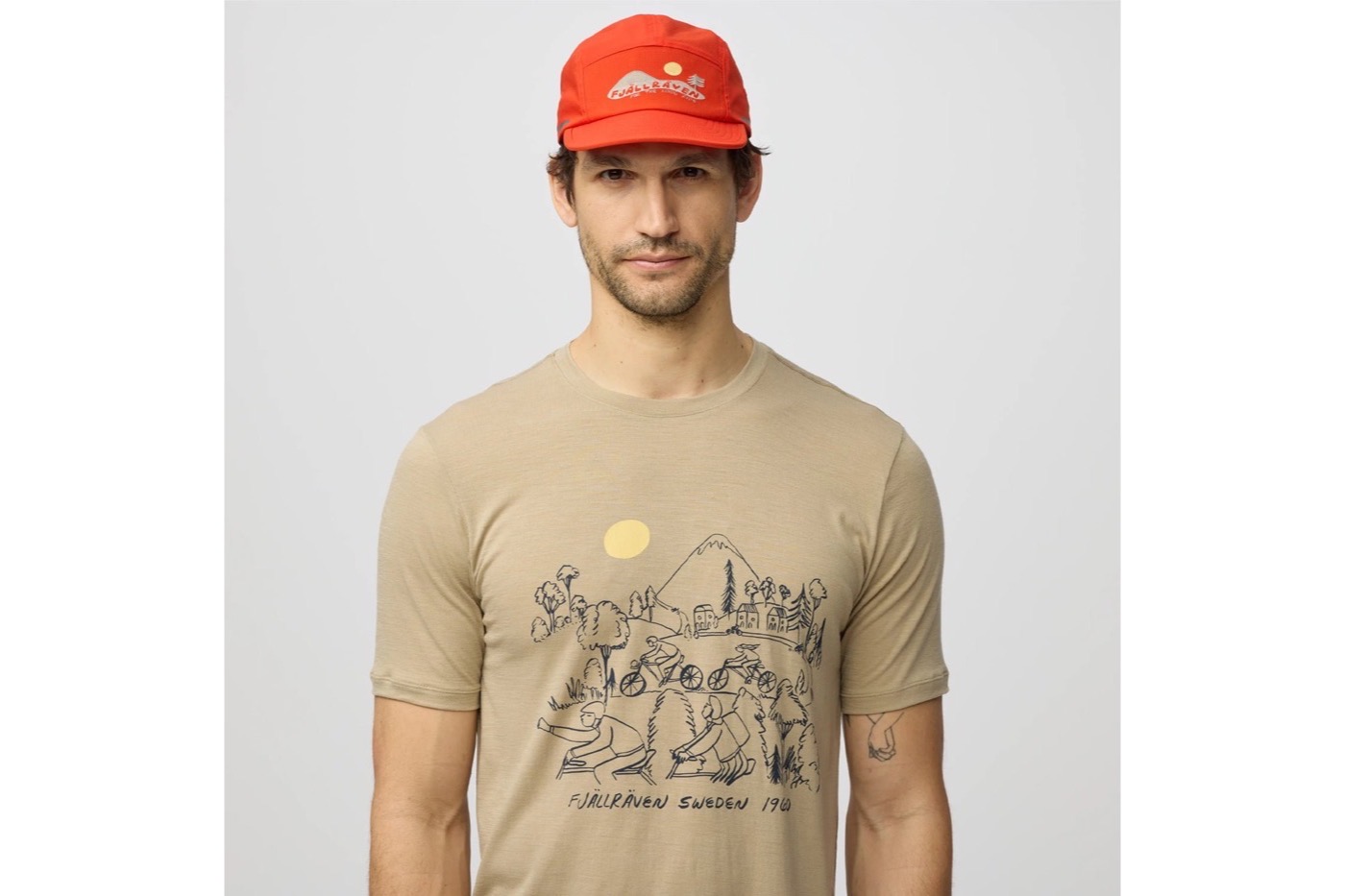 Fjallraven Hoja Lugnt Wool T-Shirt product photograph, view 4